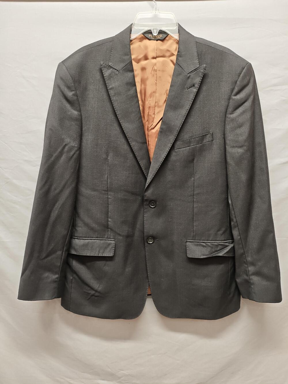 Jos A Bank Joseph Blazer Mens 42R Gray 100% Wool 2 Button Side Vents Sport Coat